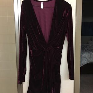 Velvet Wrap Dress